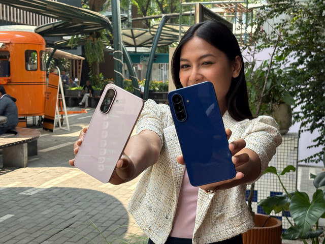 Hands-on Samsung Galaxy A27 5G di SCB, Jakarta. Foto: Thomas Bosco/kumparan.