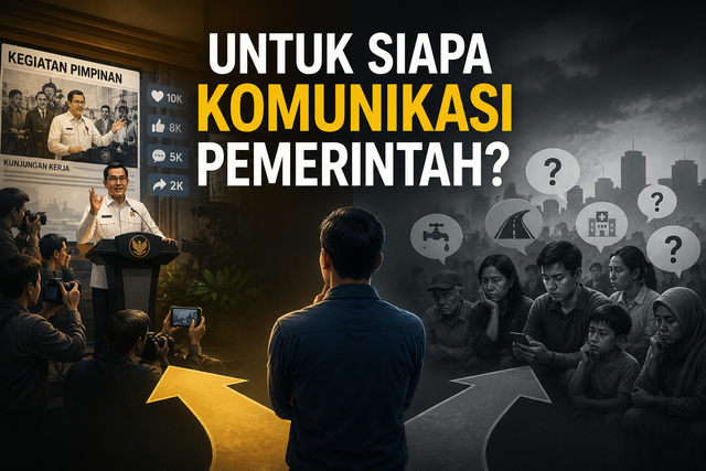 Ilustrasi Komunikasi pemerintah (Gambar: Moh Nur Nawawi)