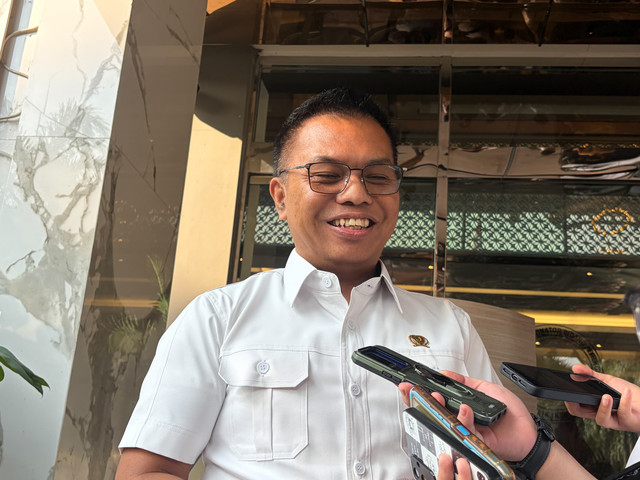 Deputi Bidang Ketersediaan dan Stabilisasi Pangan Bapanas I Gusti Ketut Astawa saat ditemui di Kantor Kementerian Koordinator Bidang Perekonomian, Jakarta, Selasa (14/7/2026). Foto: Najma Ramadhanya/kumparan