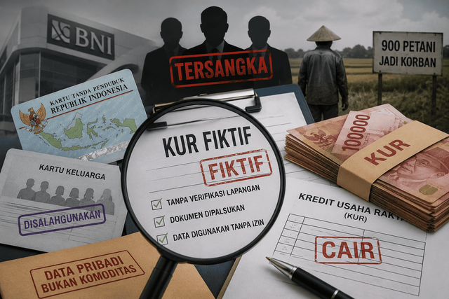 Ilustrasi data pribadi yang disalahgunakan. (Sumber: ChatGPT.co.id).