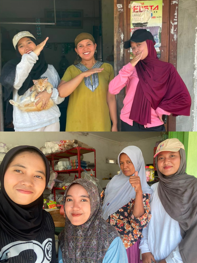 Pelaksanaan Program Kerja,—Mahasiswa KKN 94 UINSA, Dukung Digitalisasi UMKM Desa Tampung, Rembang, Pasuruan, Jawa Timur melalui pendampingan Google Maps dengan metode door to door.