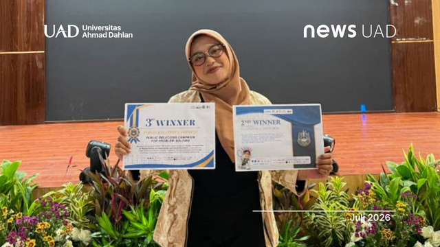 Mahasiswa Universitas Ahmad Dahlan (UAD) raih dua gelar pada ajang SILAT APIK PTMA 2026 (Foto. Isfha)