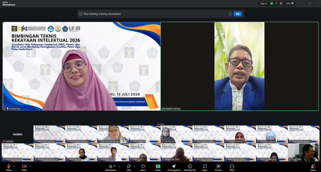 Unismuh Dorong Dosen Ubah Hasil Riset Menjadi Paten dan Produk Bernilai