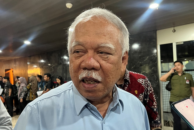 Kepala Otorita Ibu Kota Nusantara (OIKN) Basuki Hadimuljono di Kompleks Parlemen Senayan, Jakarta, Rabu (16/7/2026). Foto: Widya Islamiati/kumparan