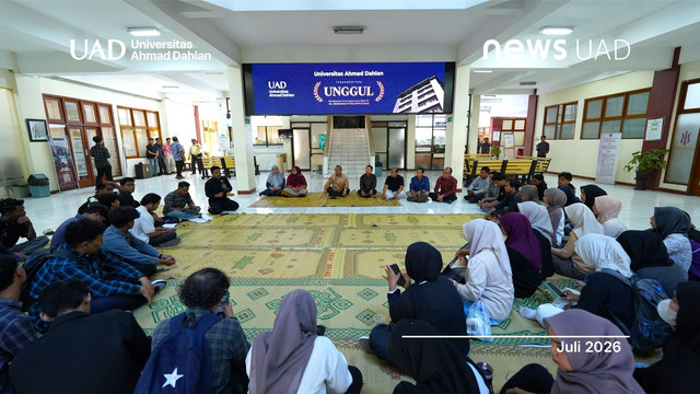 Audiensi Rektorat dan Aliansi Mahasiswa Universitas Ahmad Dahlan (UAD) terkait kekerasan seksual (Foto. Humas UAD)