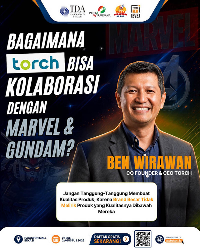 Belajar Branding dari CEO Torch, Pesta Wirausaha Bekasi Digelar Akhir Juli