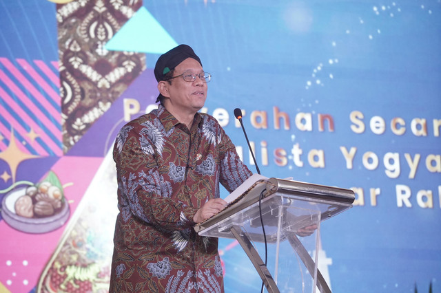 Menteri Keuangan, Purbaya Yudhi Sadewa, saat kunjungan kerja ke Jogja, Kamis (16/7). Foto: Dok. Pemda DIY