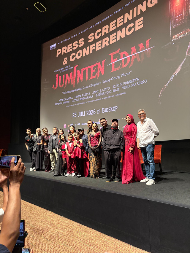 Jumpa pers Juminten Edan di Epicentrum, Jakarta Pusat, Kamis (16/7). Foto: Vincentius Mario/kumparan