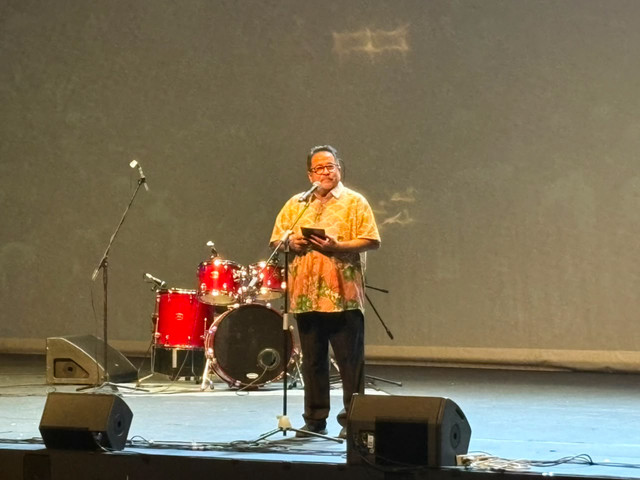 Wakil Gubernur DKI Jakarta Rano Karno dalam acara Public Lecture Jalan Buntu Reformasi memperingati 30 tahun Kudatuli di Taman Ismail Marzuki, Cikini, Jakarta Pusat, Sabtu (18/7/2026). Foto: Nasywa Athifah/kumparan