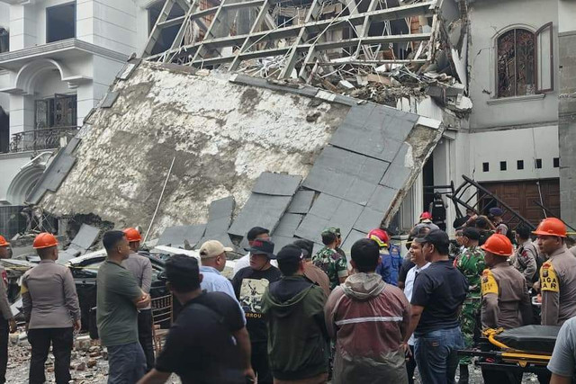 Kondisi rumah yang hancur usai ledakan di Kompleks perumahan Grand Polonia, Kota Medan, Sumatera Utara, pada Senin (20/7/2026). Foto: Dok. Istimewa