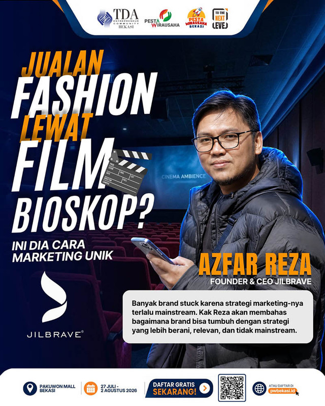 Pesta Wirausaha TDA Bekasi Hadirkan Azfar Reza, Bongkar Strategi Bangun Brand
