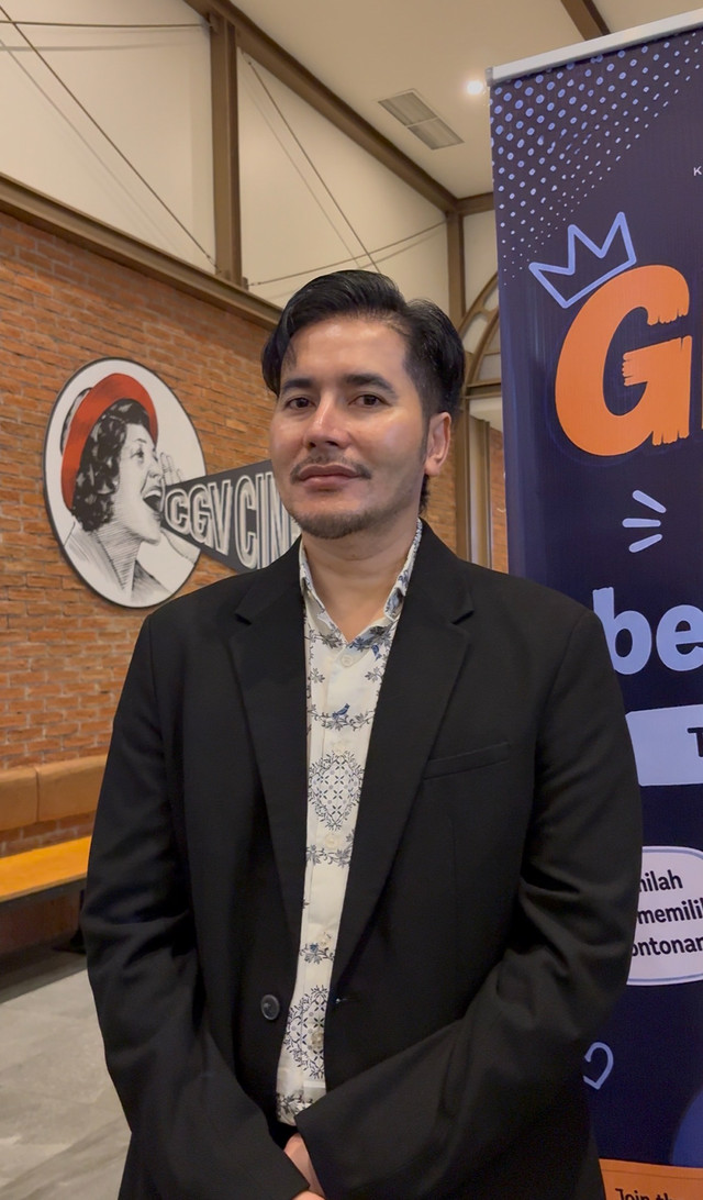 Produser Agung Saputra bersama LSF dan BPI dalam acara Gerakan Nasional Budaya Sensor Mandiri di Depok, Jawa Barat, Selasa (21/7/2026). Foto: Vincentius Mario/kumparan