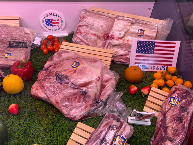 Ragam daging asal AS pada acara Food and Hospitality (FHI) 2026 di JIEXPO, Kemayoran, Selasa (21/7/2026). Foto: Muhammad Fhandra Hardiyon/kumparan