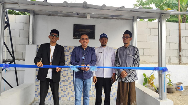 Peresmian Sumur Bor, Hasil Kolaborasi DT Peduli dan Bank BJB Kantor Wilayah 3 (Sumber: DT Peduli)