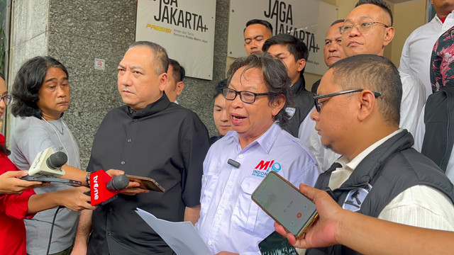 Ays Prayogie (Ketua Umum MIO Indonesia) saat ditemui di Polda Metro Jaya, Selasa (21/7/2026). Foto: Rayyan Farhansyah/kumparan