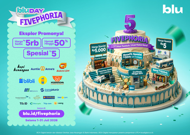 bluDay 2026 menghadirkan berbagai promo untuk masyarakat dan Sobatblu. Foto: blu by BCA Digital