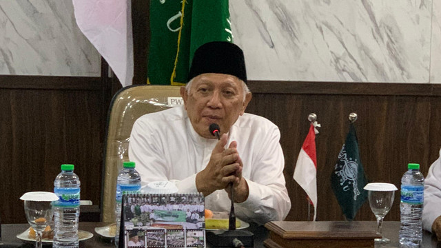 Ketua PWNU Jawa Timur, KH Abdul Hakim Mahfudz atau Gus Kikin, di Kantor PWNU Jawa Timur, Selasa (20/7/2026). Foto: Farusma Okta Verdian/kumparan