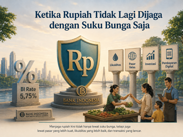 Ilustrasi kebijakan BI dalam menjaga nilai rupiah. Foto generated by AI