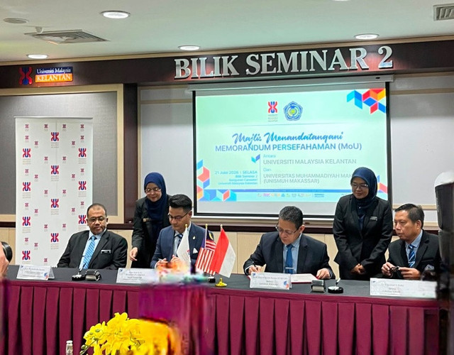Unismuh Makassar dan UMK Malaysia Teken MoU, Perkuat Tiga Bidang Kolaborasi
