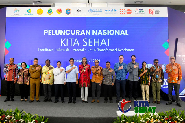 Peluncuran program KITA SEHAT di Kantor Kementerian PPN/Bappenas, Jakarta, Senin (20/7/2026). Foto: Dok. Diskominfo Jabar