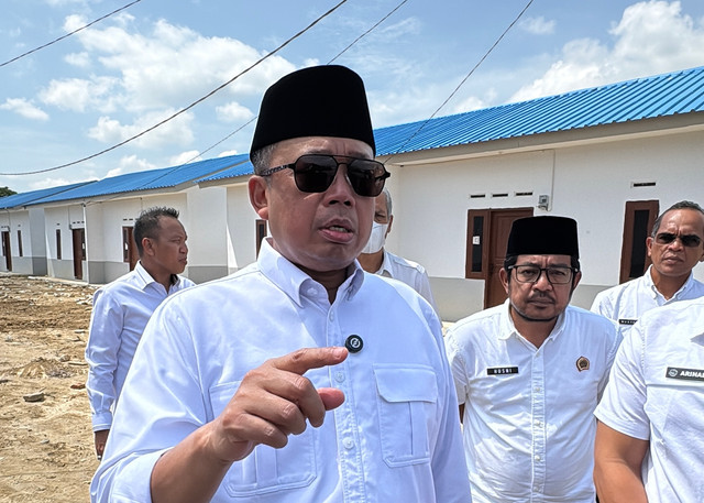 Suasana lokasi hunian tetap (huntap) di Aceh Tamiang, Sumatra Utara, Kamis (23/7/2026). Foto: Najma Ramadhanya/kumparan