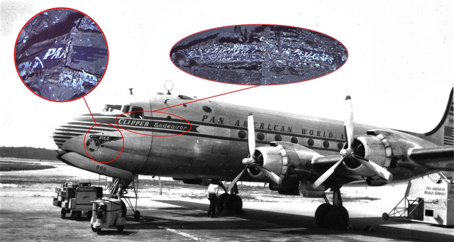 Pesawat Pan Am dengan nama Clipper Endeavor (Penerbangan 526A) jatuh ke Samudra Atlantik tak lama setelah lepas landas dari San Juan, Puerto Riko, pada 11 April 1952 akibat kegagalan mesin. Foto: Instagram/ @the_explorers_club