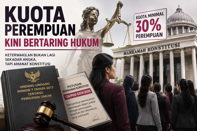 Ilustrasi gambar keterlibatan perempuan dalam partai politik