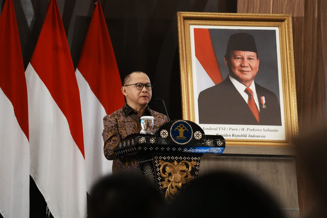 Menteri P2MI Mukhtarudin tegaskan pentingnya kolaborasi lintas kementerian guna perkuat pelindungan Pekerja Migran Indonesia secara komprehensif dari hulu hingga hilir, Kamis (23/7/2026). Foto: Kementerian P2MI