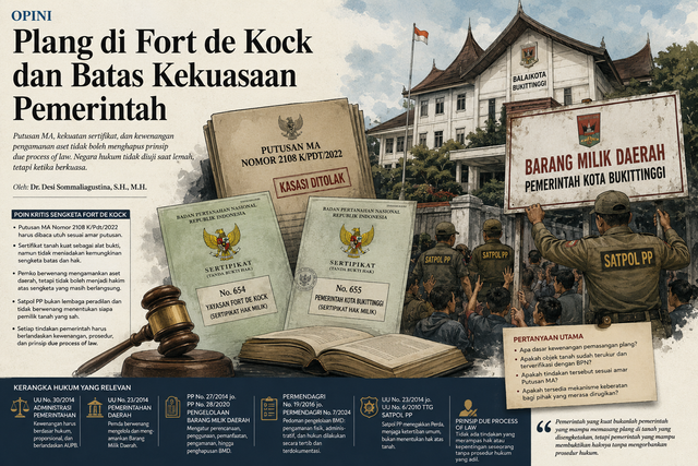 Ilustrasi Plang di Fort de Kock dan Batas Kekuasaan Pemerintah. Foto: Generate by AI
