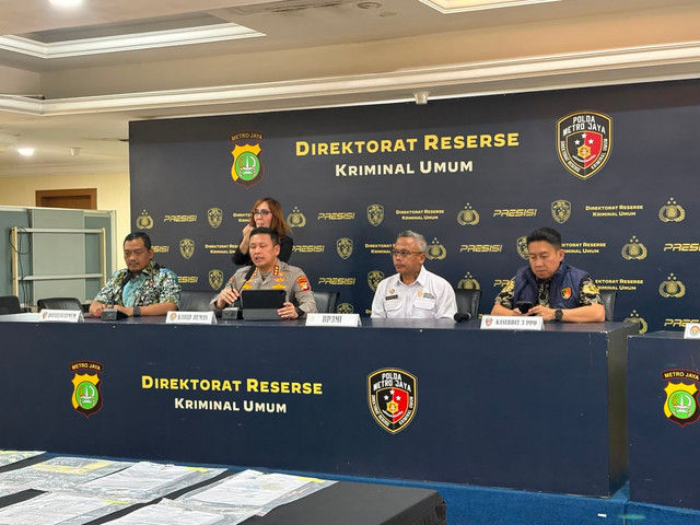 Konferensi Pers TTPO WNI ke Libya di Polda Metro Jaya, Jumat (24/7). Foto: Rayyan Farhansyah/kumparan