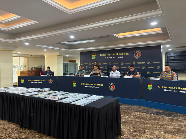 Konferensi Pers TTPO WNI ke Libya di Polda Metro Jaya, Jumat (24/7). Foto: Rayyan Farhansyah/kumparan