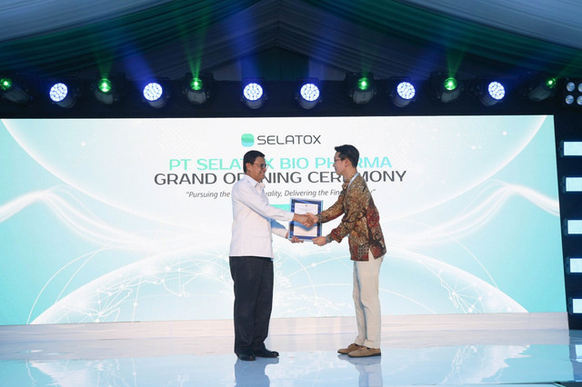 Selatox peroleh sertifikasi Cara Pembuatan Obat yang Baik (CPOB) dari Badan Pengawas Obat dan Makanan (BPOM). Foto: Selatox
