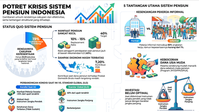 Tantangan sistem pensiun di Indonesia