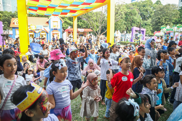 Birthday Bash bersama MyJelly pada kumparanMOM Festival Hari Anak 2026 di Ex Taman Anggrek, GBK, Jakarta, Sabtu (25/7/2026). Foto: Iqbal Firdaus/kumparan