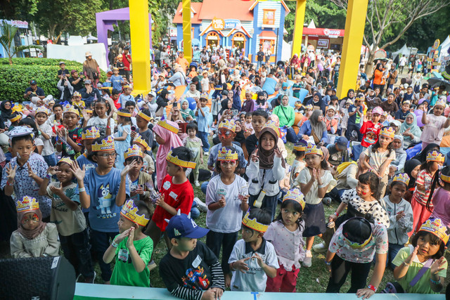 Birthday Bash bersama MyJelly pada kumparanMOM Festival Hari Anak 2026 di Ex Taman Anggrek, GBK, Jakarta, Sabtu (25/7/2026). Foto: Iqbal Firdaus/kumparan