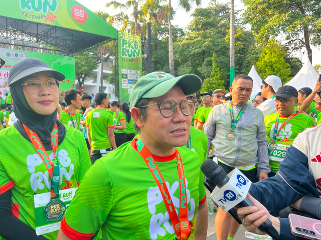Muhaimin Iskandar Ketua Umum PKB Muhaimin Iskandar di kawasan Gelora Bung Karno, Jakarta Pusat, Minggu (26/7). Foto: Rayyan Farhansyah/kumparan