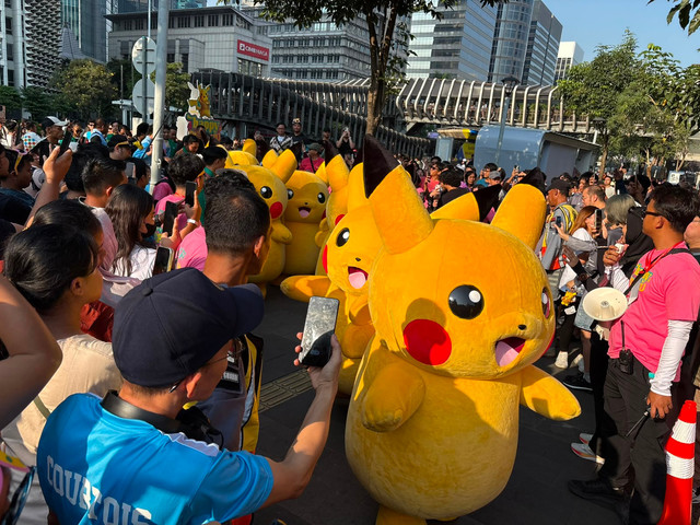 Kolaborasi Pokémon dan Musik Tanah Air Hadir di CFD Senayan, Minggu (26/7). Foto: Aprilandika Pratama/kumparan