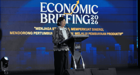Gambar Deputi Gubernur Senior Bank Indonesia, Destry Damayanti, pada seminar nasional  bertajuk "Menjaga Stabilitas, Memperkuat Sinergi, Mendorong Pertumbuhan Ekonomi Melalui Pembiayaan Produktif", Sumber: Website Bank Indonesia-Publikasi Ruang Media