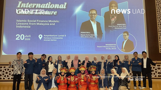 Prodi Perbankan Syariah Universitas Ahmad Dahlan (UAD) gelar kuliah tamu internasional (Foto. Ana)
