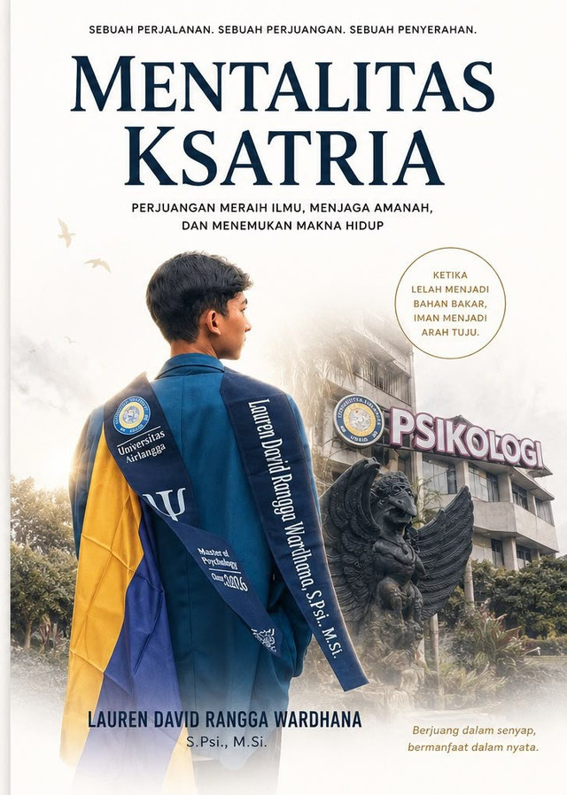Ilustrasi Cover Buku Mentalitas Ksatria (Sumber: Dokumen Editing Pribadi)