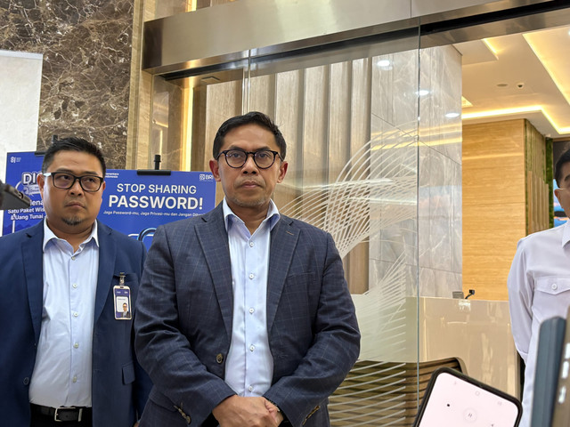 Direktur Consumer Banking BRI Aris Hartanto usai rapat persiapan akad massal bersama BRI, dan Tapera di Kantor BRI, Jakarta, Senin (27/7/2026). Foto: Nur Pangesti/kumparan