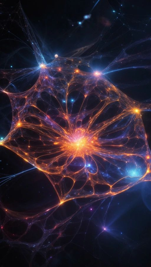 Illustrasi Artistik Superfluida 3P2 Neutron dan Superkonduktor 1S0 Proton di Dalam Inti Bintang Neutron (Gambar dibuat oleh Nano Banana AI) 