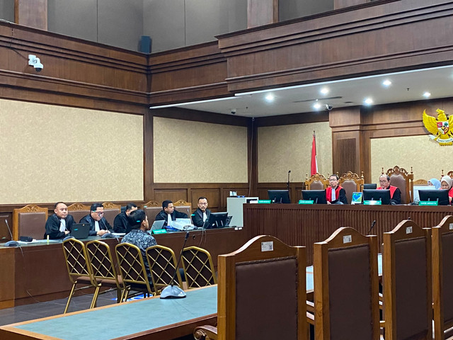 Sidang Budiman Bayu Prasojo agenda dakwaan terkait kasus gratifikasi Bea Cukai di Pengadilan Tipikor Jakarta, Selasa (28/7). Foto: Kevin Daniel/kumparan