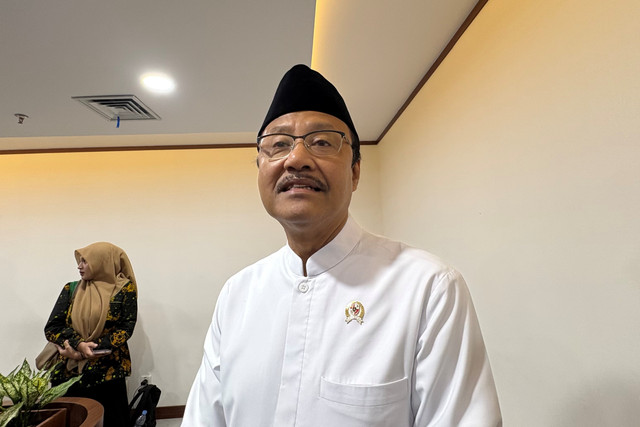 Menteri Sosial Saifullah Yusuf atau Gus Ipul saat ditemui di kantor Kemenko Bidang Pangan, Jakarta, Selasa (28/7/2026). Foto: Fariza Rizky Ananda/kumparan