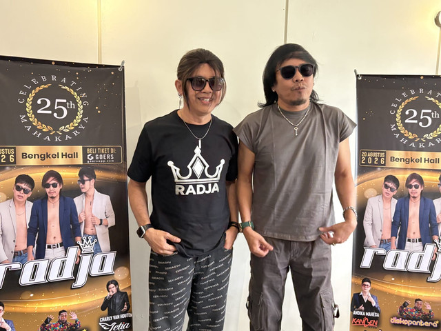 Jumpa pers konser 25 tahun band Radja di Melawai, Jakarta Selatan, Senin (27/7/2026). Foto: Vincentius Mario/kumparan