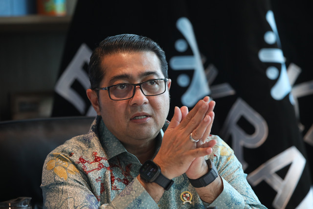 Menteri Ekonomi Kreatif Republik Indonesia, Teuku Riefky Harsya, saat bertemu Pemimpin Redaksi kumparan di Jakarta, Selasa (28/7/2026). Foto: Aditia Noviansyah/kumparan