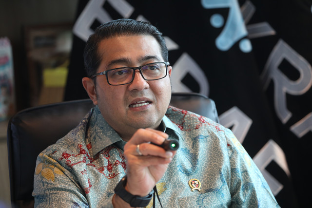 Menteri Ekonomi Kreatif Republik Indonesia, Teuku Riefky Harsya, saat bertemu Pemimpin Redaksi kumparan di Jakarta, Selasa (28/7/2026). Foto: Aditia Noviansyah/kumparan