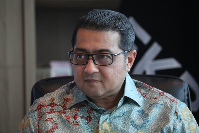 Menteri Ekonomi Kreatif Republik Indonesia, Teuku Riefky Harsya, saat bertemu Pemimpin Redaksi kumparan di Jakarta, Selasa (28/7/2026). Foto: Aditia Noviansyah/kumparan