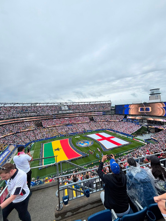 Seremonial sebelum pertandingan England vs Ghana di Boston, 23 Juni 2026 (Dok. Pribadi) 