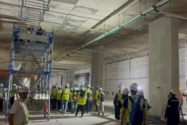 Peninjauan Extended Concourse Bundaran HI di Stasiun MRT Bundaran HI, Jakarta, Rabu (29/7/2026). Foto: Pradya Tirta/kumparan